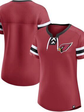 Arizona Cardinals Lace-Up Bling T-Shirt